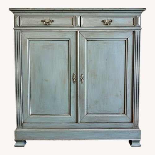 Used Gray Blue Armoire for sale on AptDeco