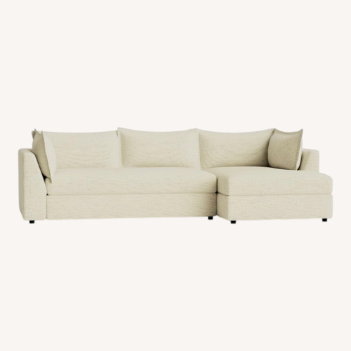 Used Joybird Wilder Natural Fabric 2 Piece Sectional for sale on AptDeco