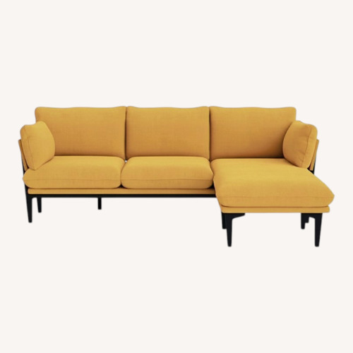 Used Floyd Yellow Fabric 2 Piece Sectional for sale on AptDeco