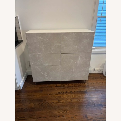 Used IKEA BESTÅ Storage Cabinet - Kallviken Beige for sale on AptDeco