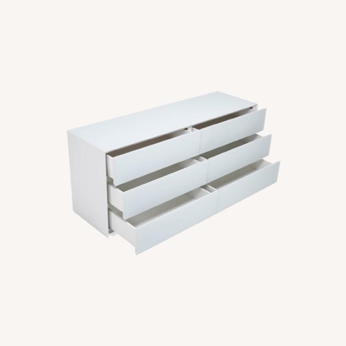 Used Vintage/Antique Finds White Glass Dresser for sale on AptDeco