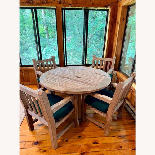 Used Vintage Barlow Tyrie Teak Dining Set for sale on AptDeco