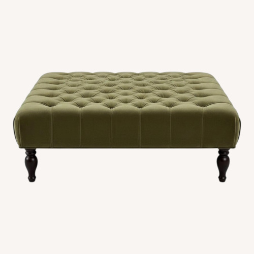 Used Restoration Hardware 60” Square Tufted Ottoman for sale on AptDeco