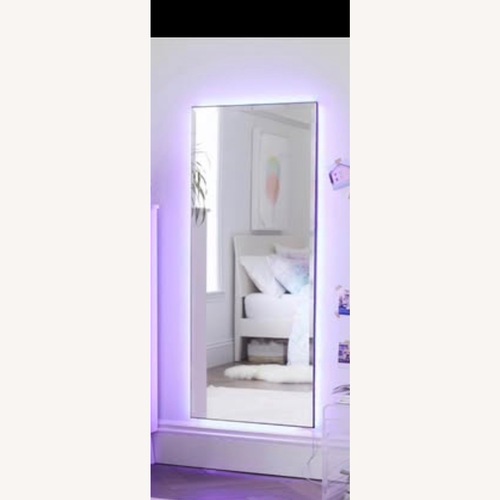 Used Ombre Ambient Backlit LED Floor Mirror for sale on AptDeco