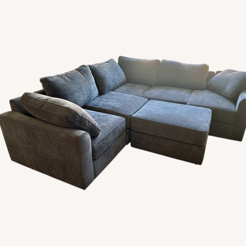 Used Lovsac Blue Sectional for sale on AptDeco