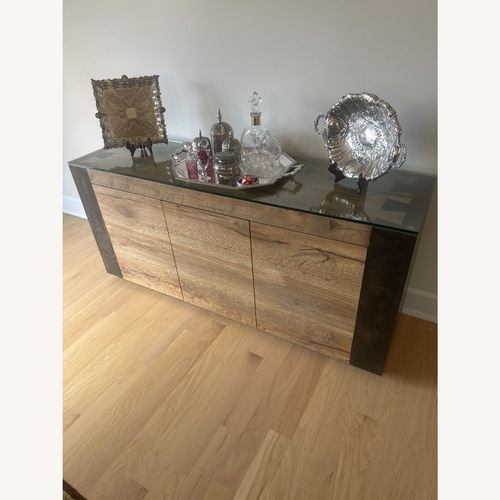 Used Arhaus Telluride Natural Wood Media Storage for sale on AptDeco