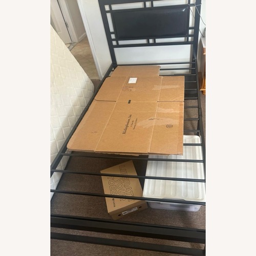 Used Raymour & Flanigan Black Metal Twin Beds for sale on AptDeco