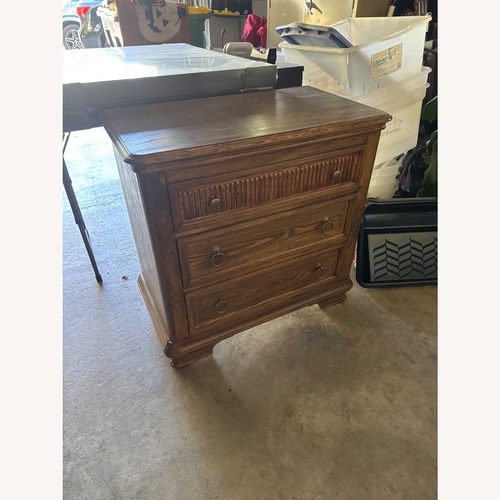 Used Vintage Restored Brown Wood Dresser for sale on AptDeco