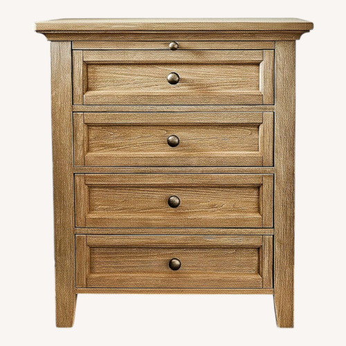 Used West Elm Light Gray Wood Nighstand for sale on AptDeco