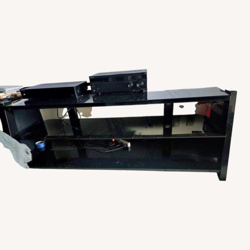Used Black Glass Media Storage for sale on AptDeco