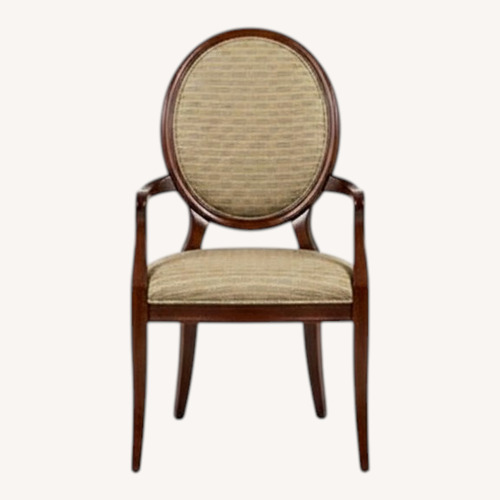 Used Ethan Allen Dark Brown Wood Dining Chairs for sale on AptDeco