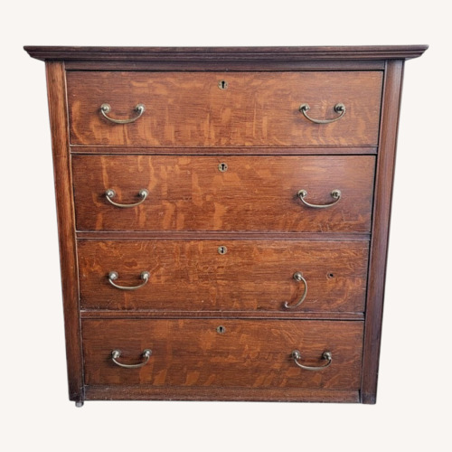 Used Vintage/Antique Finds Dark Brown Wood Dresser for sale on AptDeco