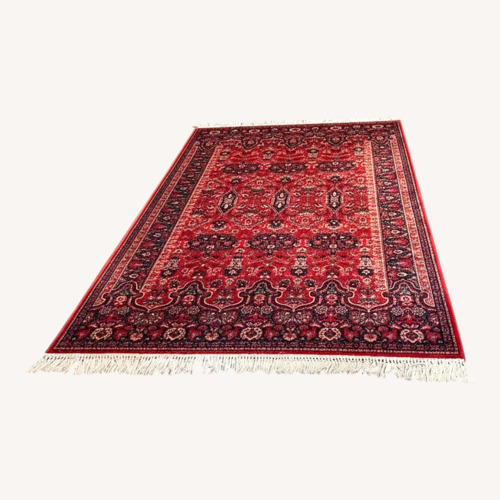 Used Vintage/Antique Finds Red Wool Area Rug 5' x 8' for sale on AptDeco