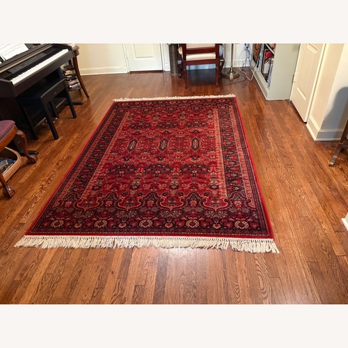 Used Vintage/Antique Finds Red Wool Area Rug 5' x 8' for sale on AptDeco