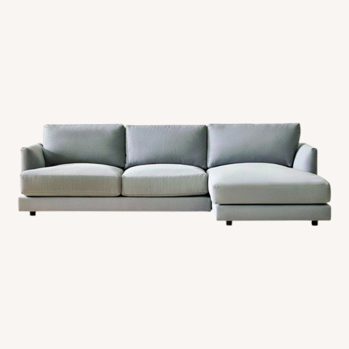 Used West Elm Haven Light Gray Sectional With Chaise for sale on AptDeco