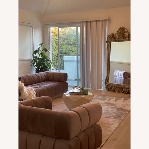 Used Chic Home Tofino Velvet Quilted Sofa for sale on AptDeco