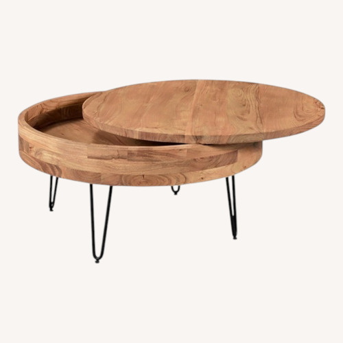 Used Natural Wood Coffee Table for sale on AptDeco