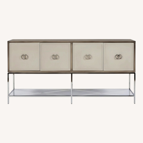 Used Safavieh Kingsley Light Gray Wood Sideboard for sale on AptDeco