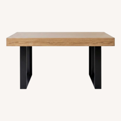 Used Yufam Light Brown Wood Dining Table for sale on AptDeco