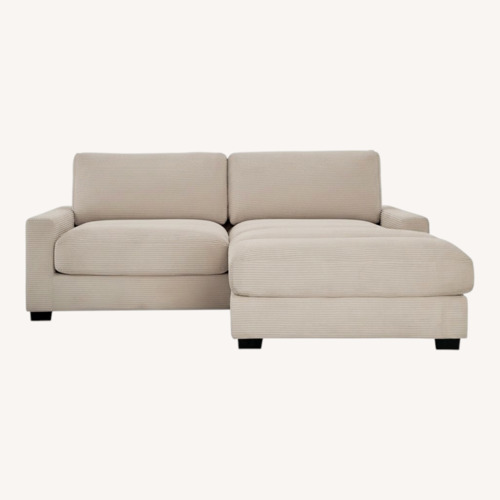 Used Aspen Beige 86'' Left Arm Facing Chofa for sale on AptDeco