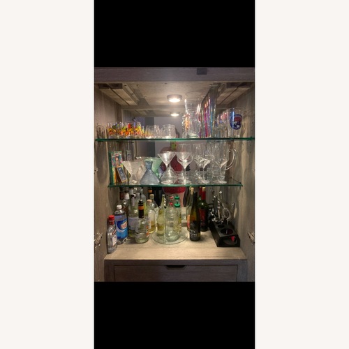 Used Bernhardt Miramar Silver Bar Cabinet for sale on AptDeco