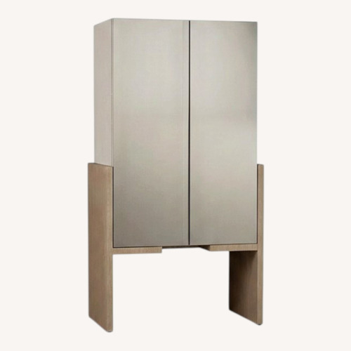 Used Bernhardt Miramar Silver Bar Cabinet for sale on AptDeco