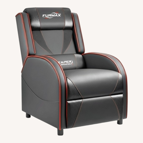 Used Black Faux Leather Armchair for sale on AptDeco