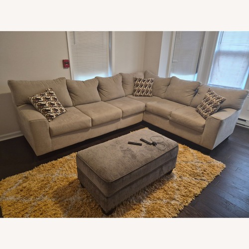 Used Femi Adeosun Light Gray 2 Pieces Sectional Sofa for sale on AptDeco