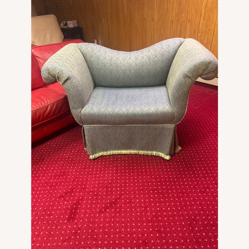 Used Blue Fabric Armchair for sale on AptDeco