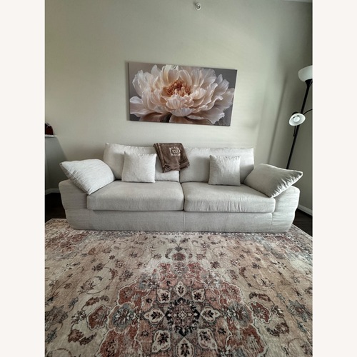 Used MALOL Gray Fabric Sofa With Pillows for sale on AptDeco