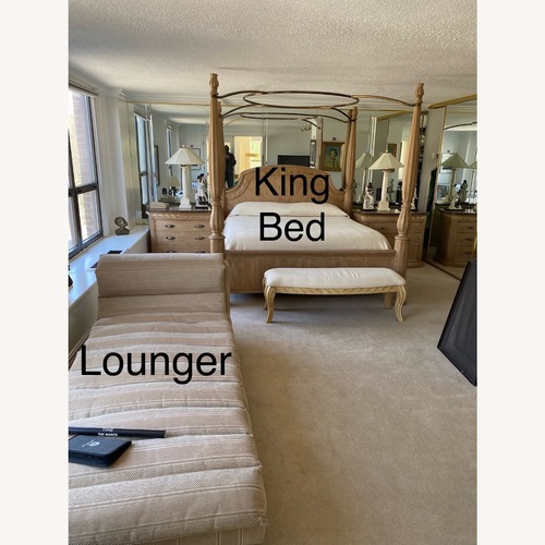 Used Bernhardt Natural Wood King Bed for sale on AptDeco