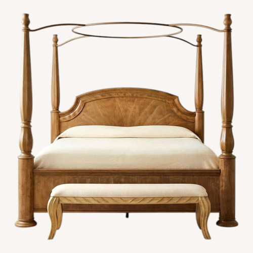 Used Bernhardt Natural Wood King Bed for sale on AptDeco