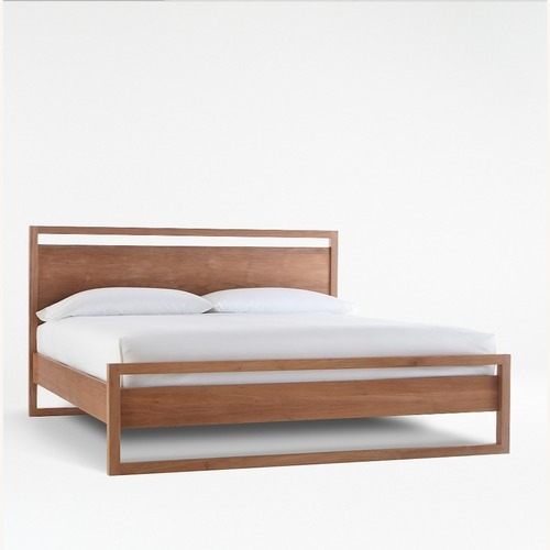 Used Crate & Barrel Linea II Natural King Bed for sale on AptDeco