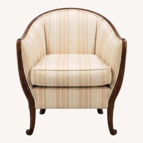 Used Natural Fabric Accent Chair for sale on AptDeco