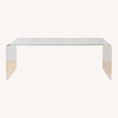 Used CB2 Transparent Coffee Table for sale on AptDeco