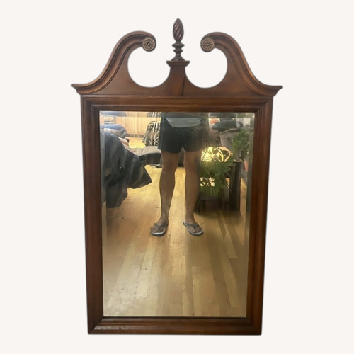 Used Antique Wood Mirror  for sale on AptDeco