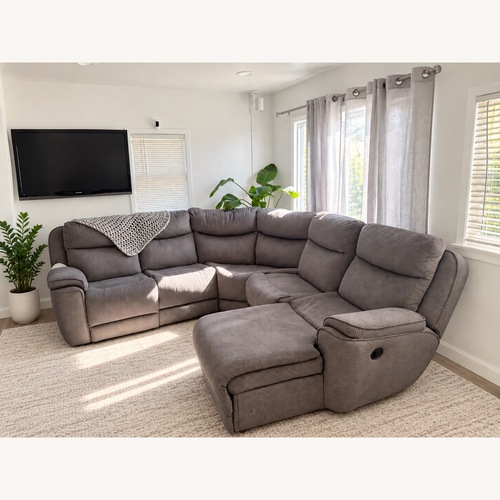 Used Reclining Chaise Gel Sectional for sale on AptDeco