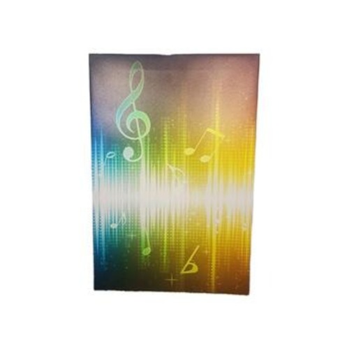 Used Colorful 3-Piece Music Notes Canvas Wall Art Set for sale on AptDeco