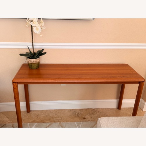 Used 1970s Danish Modern Sannemann Teak Console Table for sale on AptDeco
