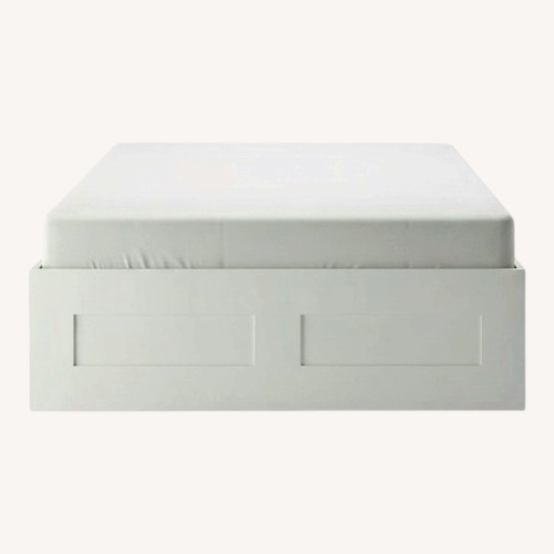 Used IKEA BRIMNES Full Bed Frame With Storage for sale on AptDeco