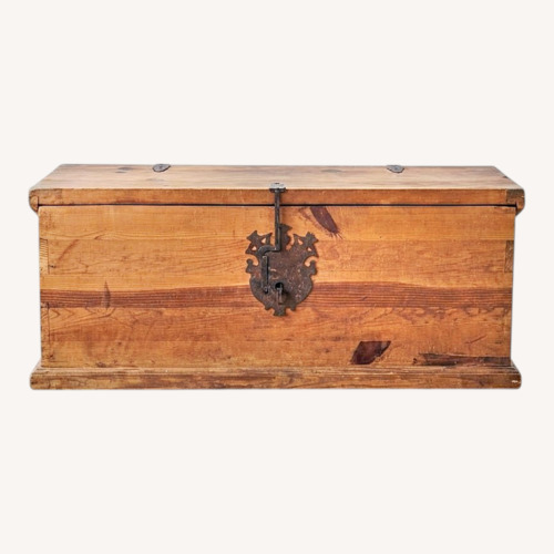 Used Wooden Chest with Key for sale on AptDeco
