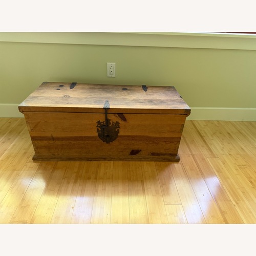 Used Wooden Chest with Key for sale on AptDeco