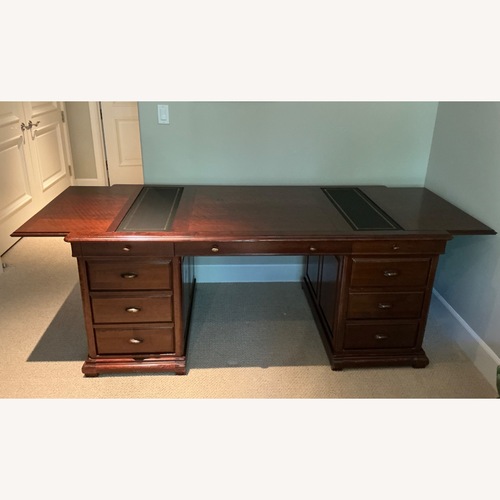 Used Artitalia Dark Brown Wood Desk for sale on AptDeco