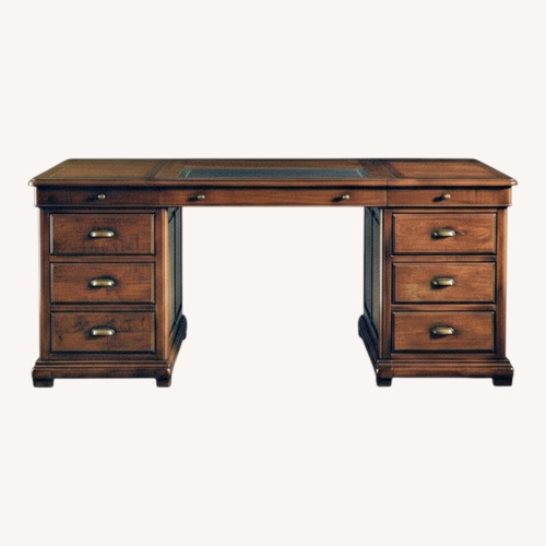 Used Artitalia Dark Brown Wood Desk for sale on AptDeco
