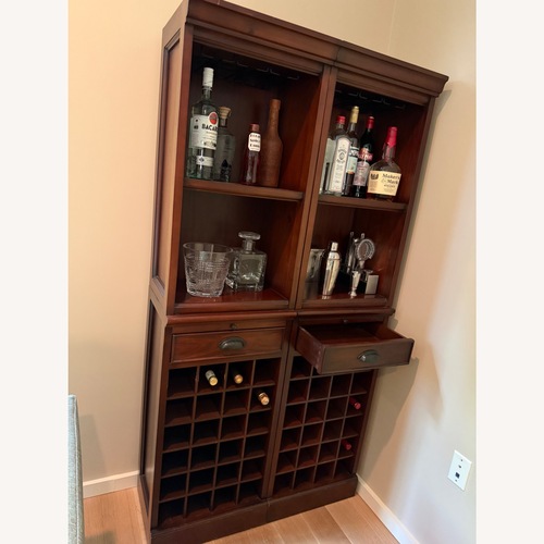 Used Pottery Barn Walnut Modular Bar System (36") for sale on AptDeco