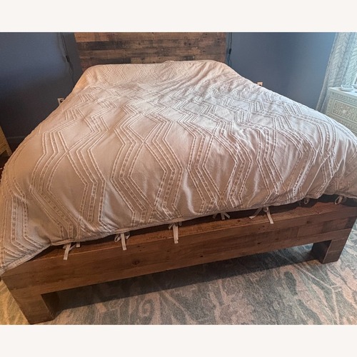 Used West Elm Emmersoon Reclaimed Wood Queen Bed for sale on AptDeco