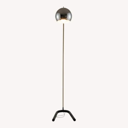 Used Vintage 1970s Space-Age Chrome Arc Floor Lamp for sale on AptDeco