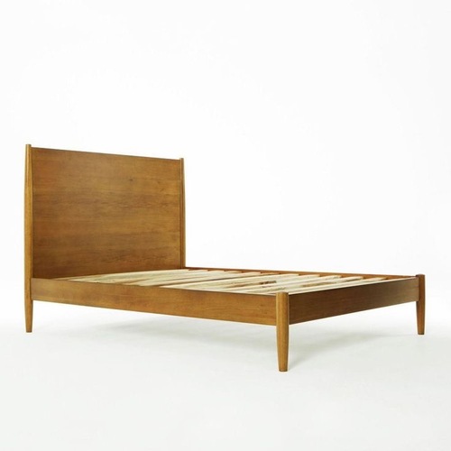Used West Elm Mid-Century Queen Bed Frame–Acorn for sale on AptDeco