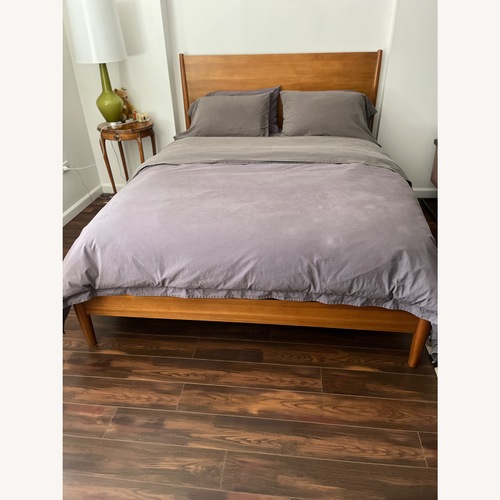Used West Elm Mid-Century Queen Bed Frame–Acorn for sale on AptDeco