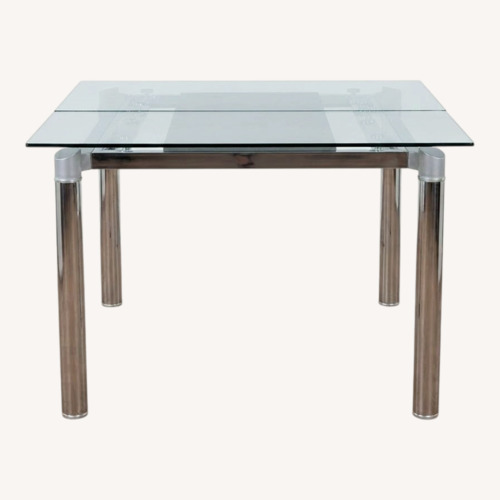 Used Extendable Glass Dining Table for sale on AptDeco